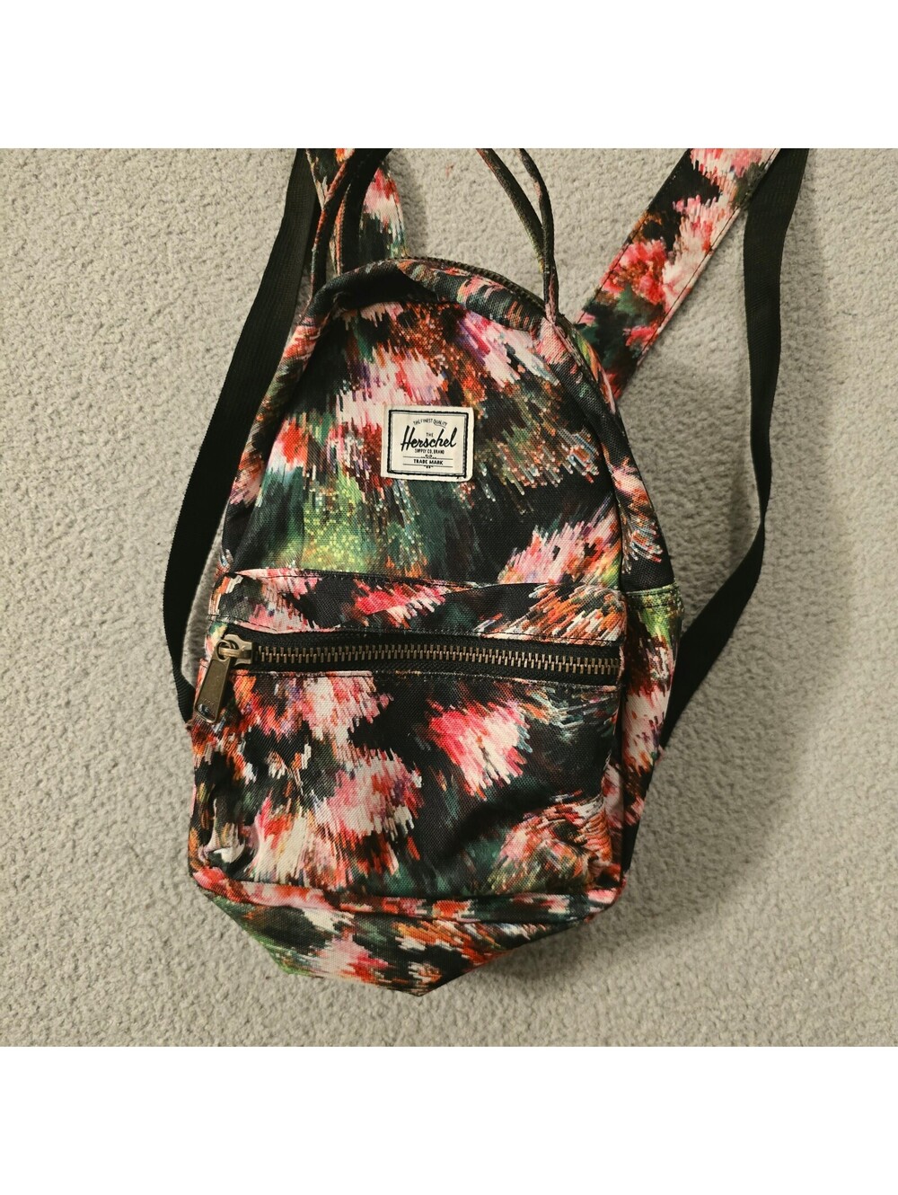 Herschel Mini Backpack with Abstract Floral Print